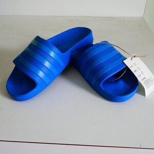 NWT Adidas blue athletic sport slides sandals unisex US Mens sz 4/ Womens sz 5